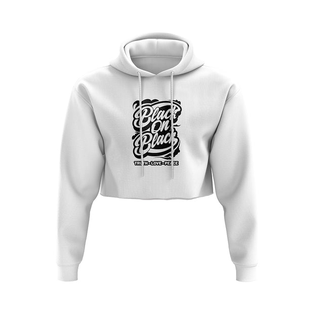 B.O.B.  Graffiti Crop Top Hoodie