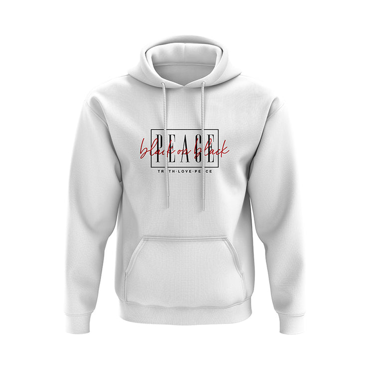 B.O.B.  Hoodie Peace Cursive Red