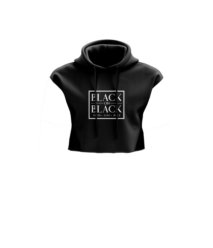 B.O.B.  Crop Top Short Sleeve Hoodie