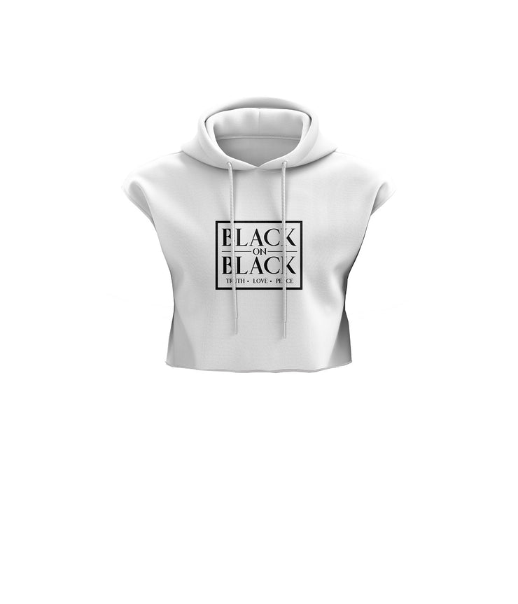 B.O.B.  Crop Top Short Sleeve Hoodie