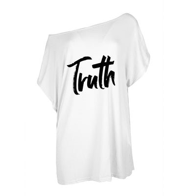 B.O.B. Gold Truth Women's Off The Shoulder Sweatshirt Half Sleeves